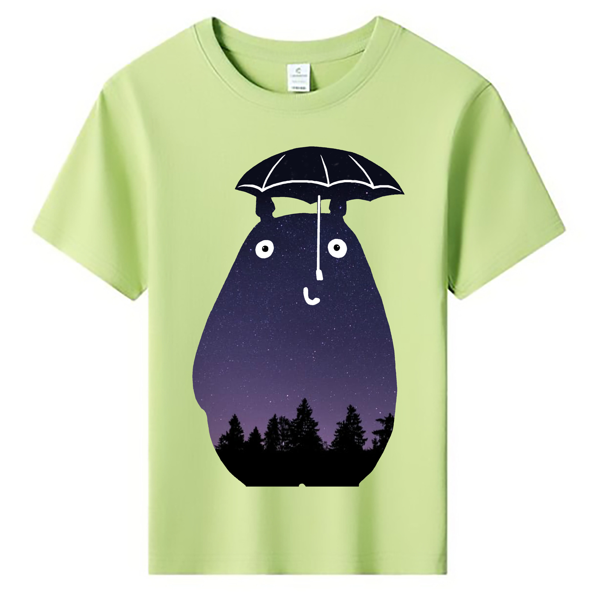 （画像用） となりのトトロ 草壁メイ 草壁サツキ My Neighbor Totoro Satsuki Kusakabe Mei Kusakabe 綿100％キッズTシャツ（フロントプリント）